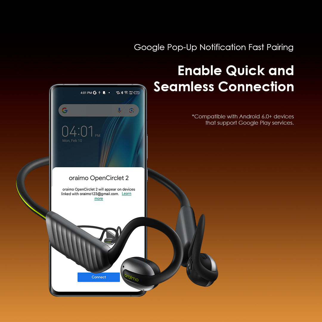 OpenCirclet 2 – Open-Ear Bluetooth Headset with Pedometer & 16h Battery