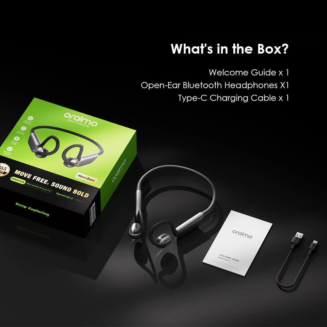 OpenCirclet 2 – Open-Ear Bluetooth Headset with Pedometer & 16h Battery