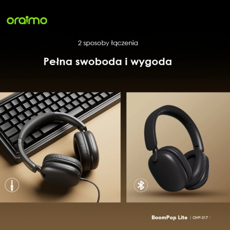 BoomPop Lite – 65h Pracy, ENC Mic & Gaming Mode