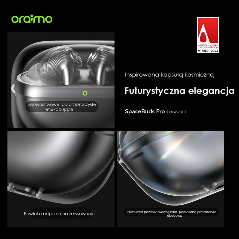 SpaceBuds Pro  – 50dB Hybryd ANC, 32h Pracy & 4-Mic ENC
