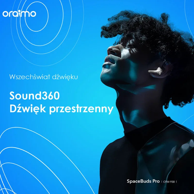 SpaceBuds Pro  – 50dB Hybryd ANC, 32h Pracy & 4-Mic ENC