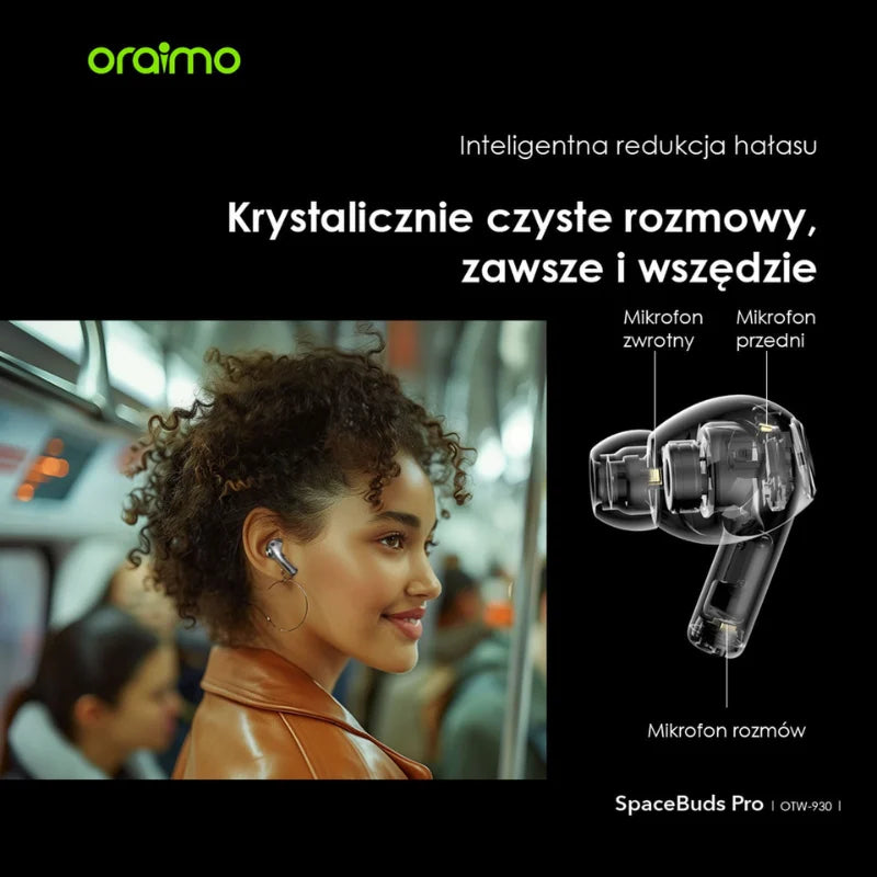 SpaceBuds Pro  – 50dB Hybryd ANC, 32h Pracy & 4-Mic ENC