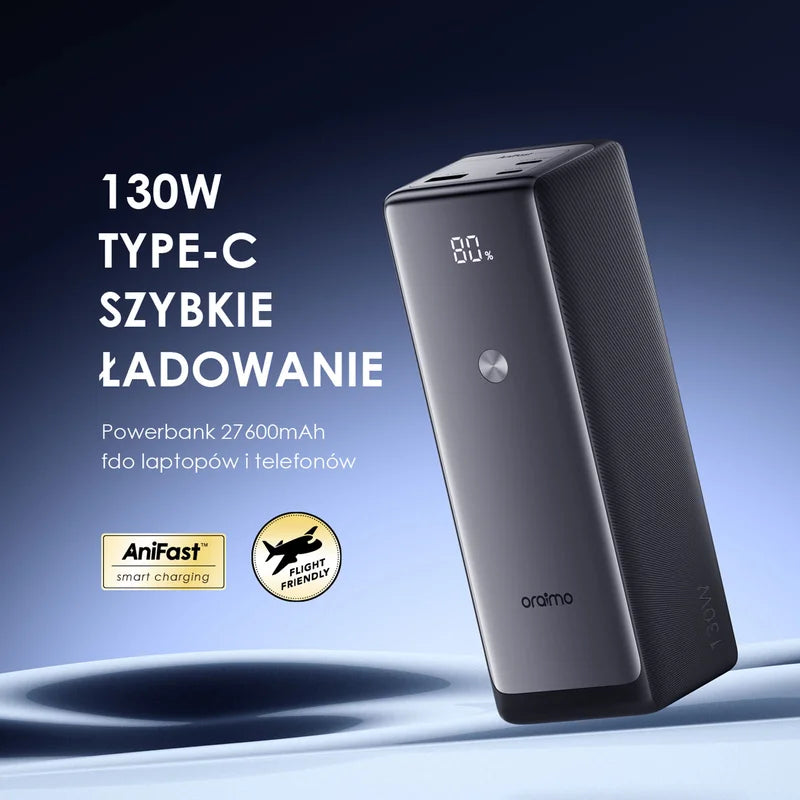 PowerJet 130 – 130W 27600mAh, Laptop, Telefon - Fast Charging