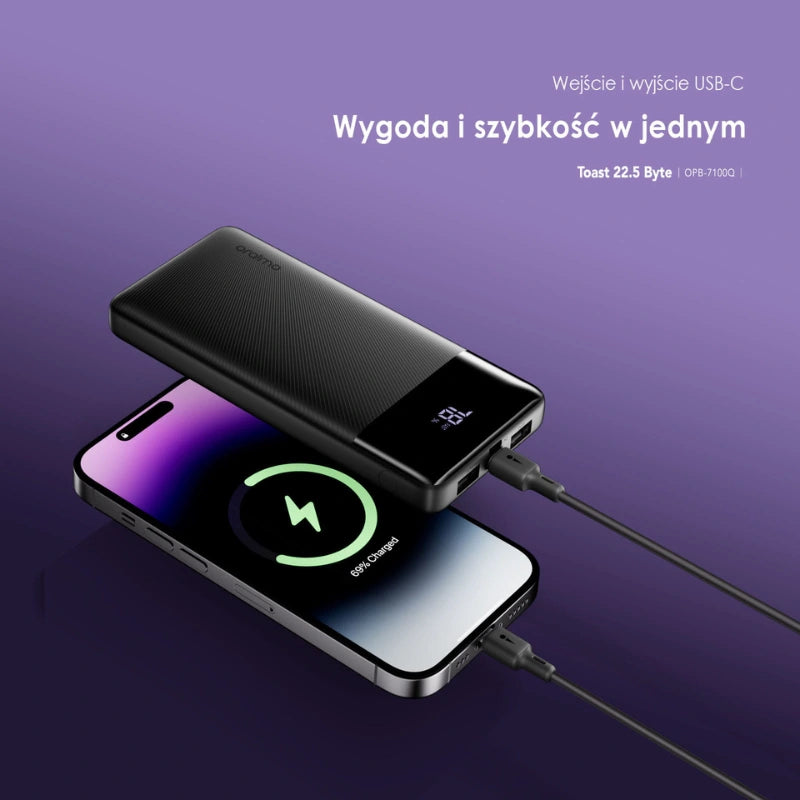 Toast 22.5 Byte Powerbank – 10.000mAh 22.5W Fast Charging & LED Display