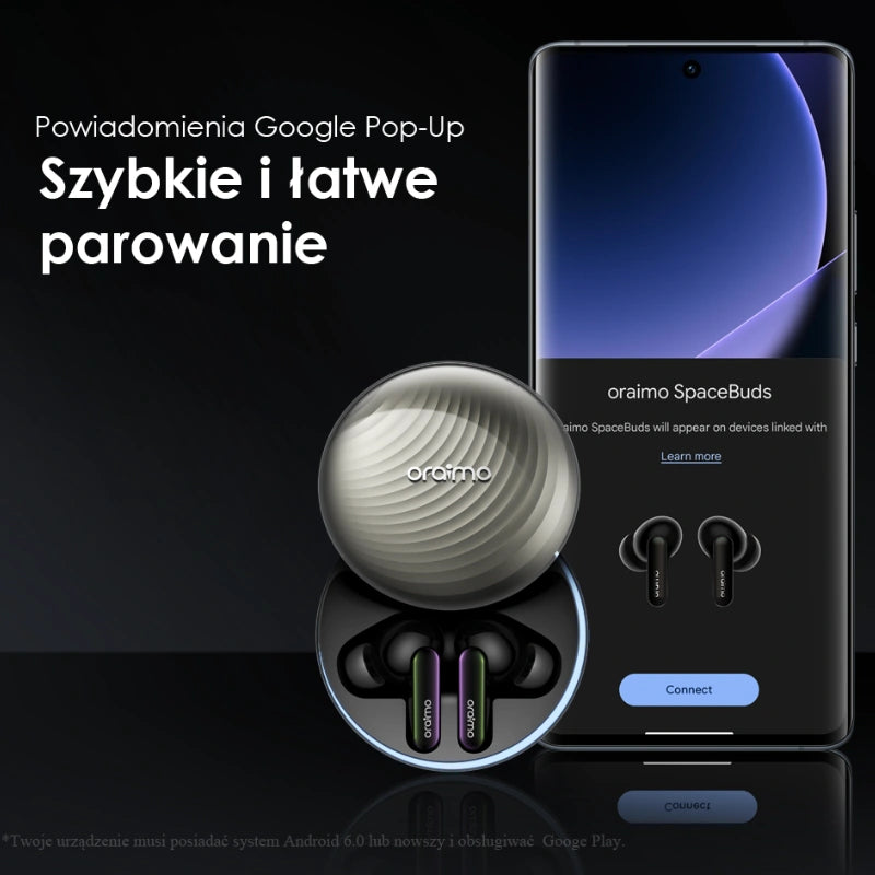 SpaceBuds – ANC Hybrid, 40h Pracy & 6 ENC Mics