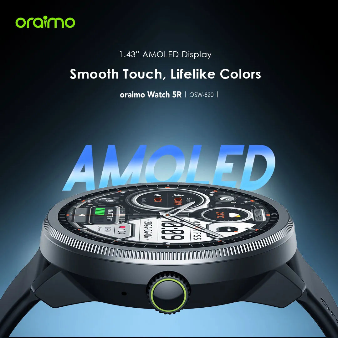 Watch 5R – 1.43" AMOLED Bluetooth Calls & 100+ Sport Modes