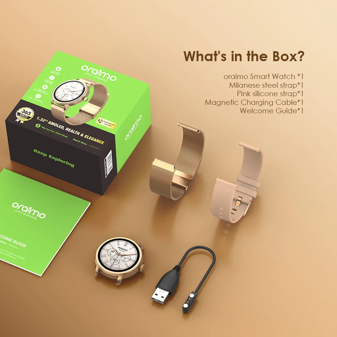 Watch Muse – 1.32" AMOLED  Health Tracking, 120 Sports Modes, 7-Day Battery, IP68 Waterproof